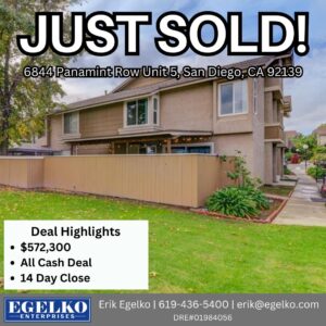 Just sold - Hampton Row, San Diego, CA. Sold by Palm Tree Properties! Home in Bonita CA