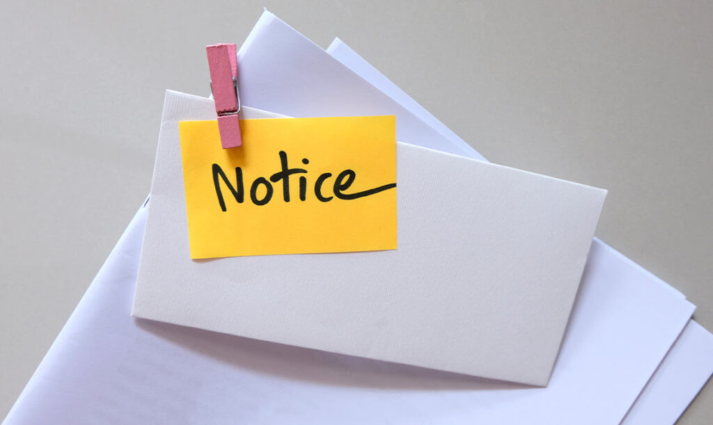 Notice Requirements and the Waiting Period