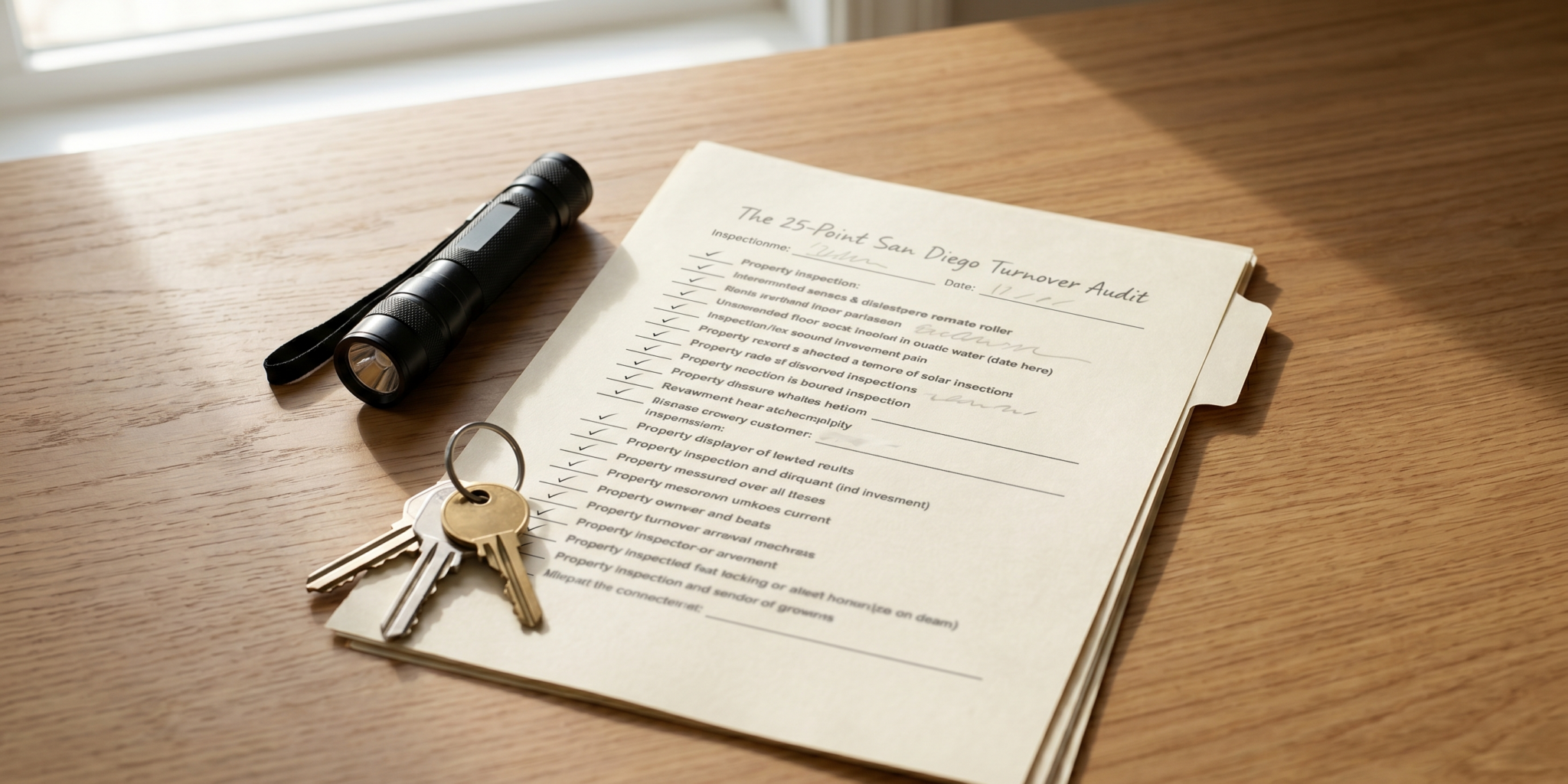 The 25-point San Diego turnover audit checklist for landlords