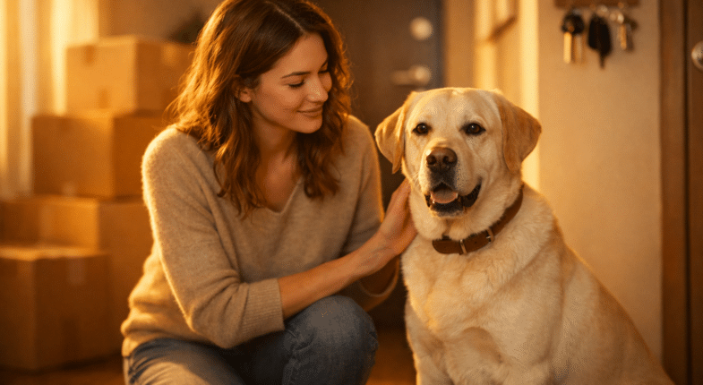 Landlord and tenant reviewing pet deposit agreement