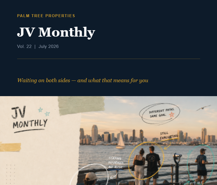 JV Monthly newsletter written, designed, and sent for Justin Verdugo