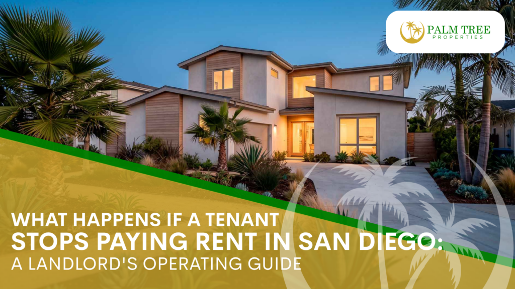 What Happens If a Tenant Stops Paying Rent in San Diego A Landlord's Operating Guide