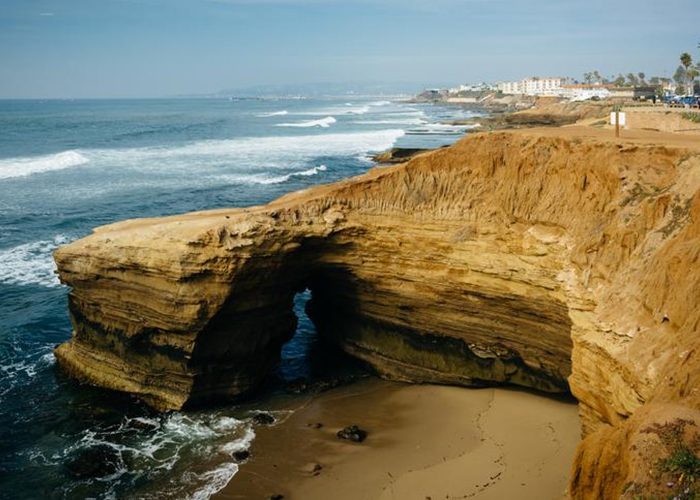Panoramic view of Sunset Cliffs Natural Park in San Diego. Discover homes for sale opportunities with the best real estate agents in San Diego. 