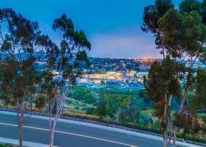 Panoramic night view of Tierrasanta, San Diego. Discover homes for sale opportunities near Tierrasanta.